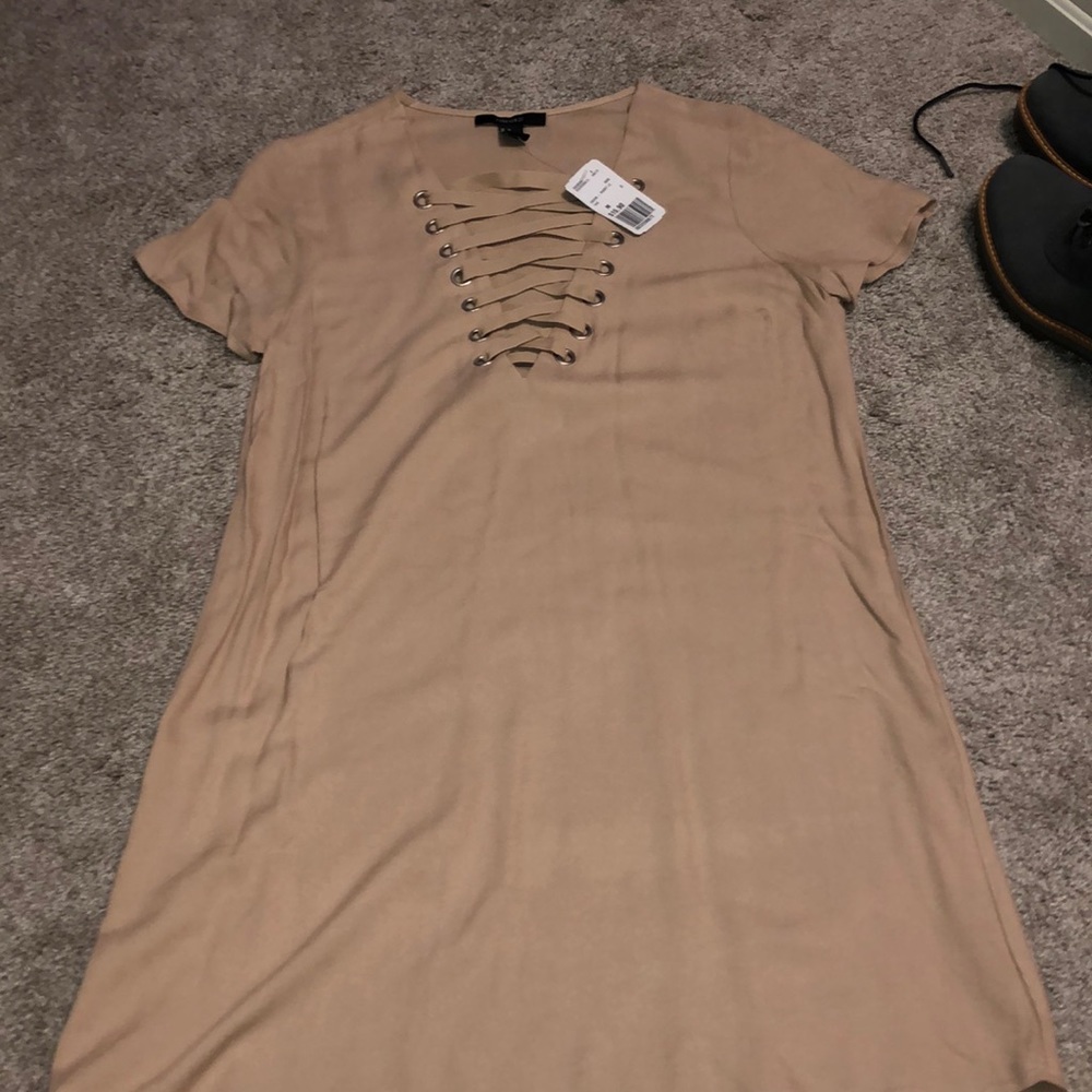 Tan T-Shirt Dress